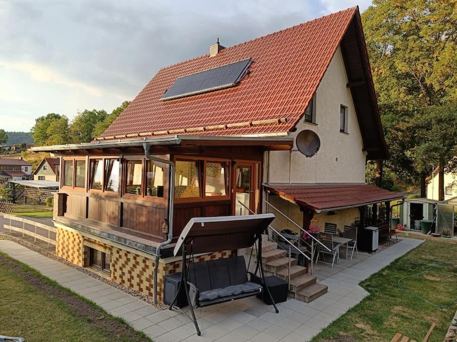 Ferienwohnung Bamberger Mit Wintergarten Schmalkalden Luaran gambar